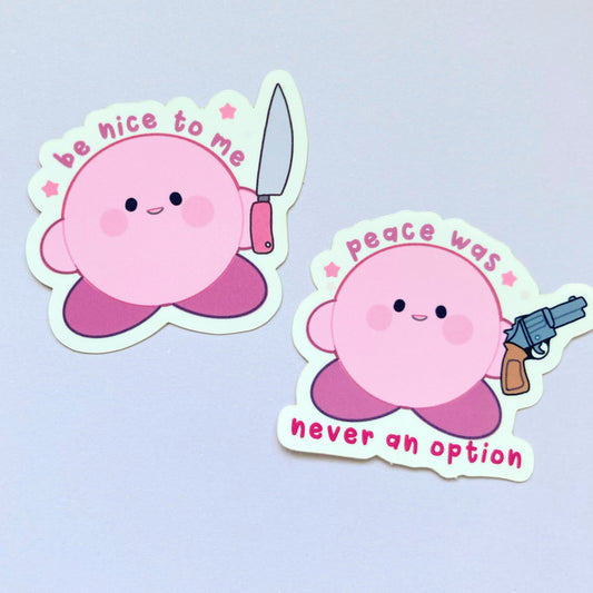 Threatening Kirby Stickers